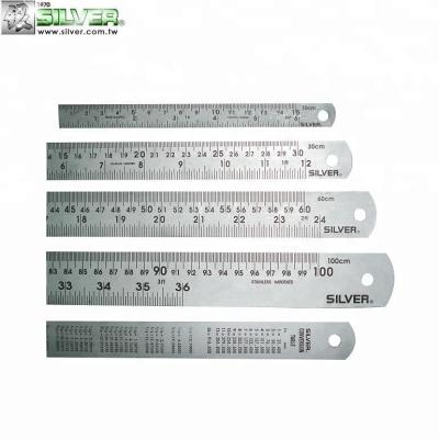 China Stainless Steel Ruler Scale Metric And Inch Ruler Stainless Steel for sale