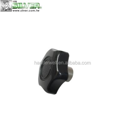 China Nylon + GF(KT) Plastic Material Hex Lobe Clamp Knob With Steel Screw for sale