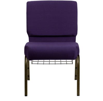 China Modern Church Chair Metal Pastor Church Chair Used Purple Fabric Interlocking Church Chair for sale