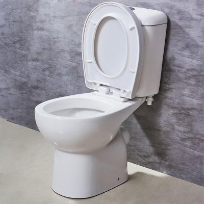 China HILITE Double-Flow Modern High Quality Australian Standard Bathroom Sanitary Ware Two Piece Bathroom Toilet with Watermark for sale