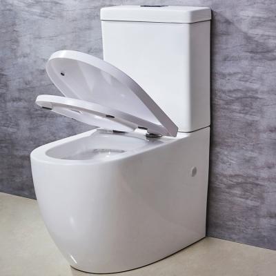 China Factory Direct Sales HILITE Double-Flow Bathroom Watermark Two-Piece Toilet WC Modern Sanitary Floor Mounted White Ware for sale