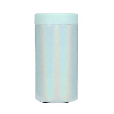 China Viable 4 in 1 Slim 12oz Sublimation Vacuum Insulated Double Walled Stainless Steel Bottle and Beer Can Cooler for sale