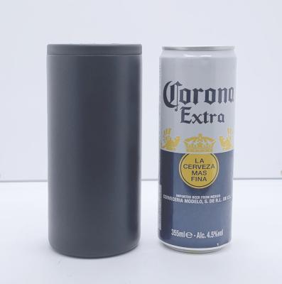 China 12oz stainless steel sublimation 12oz silm box white cola beer can stand sustainable silm box cooler for sale