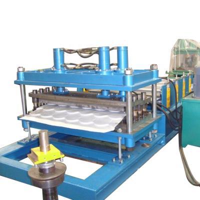 China STEEL Glazed Building Material Stores Tile Roll Forming Machine Building Material for sale