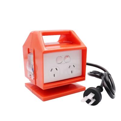 China Industrial Portable Power Distribution Electronics Small Casing Box , Mini Portable Distribution Box Orange for sale