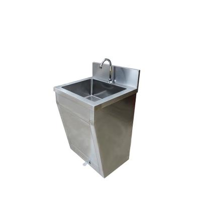 China Other Machine Type 40W Newest Hand Washing Tilt Activated Automatic Cleanroom Wash Stainless Steel Sink for sale