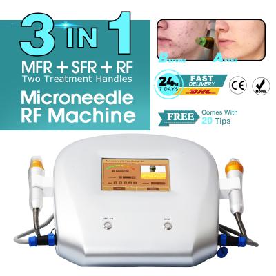 China Microneedle monopolar partial micro needle radio frequency anti aging machine approved by this rf wrinkle remover user manual for sale