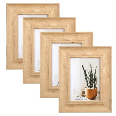 China Plastic Wall Art Photo Frames EAGLEGIFTS Picture Frame Inlay Picture Frame Design Wall Decor Wood Plastic Top Grain for sale