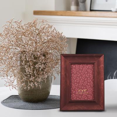 China EAGLEGIFTS PVC Custom Red Picture Frame 4x6 5x7 6x8 Inch Plastic Picture Frame For Kids for sale