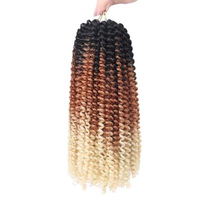 China Synthetic Hair 8Inch Ombre Spring Twist Jamaican Bounce Hair Fluffy Twist Crochet Braids Synthetic Hair Extensions Braids Kinky Curly Twists for sale