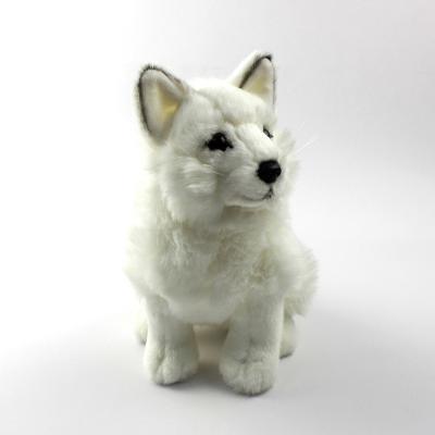 China Cute soft plush design simulation fox plush toy new stuffed white fox arctic fox for sale