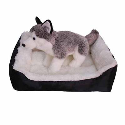 China Competitive Price Breathable Easy Clean Washable Foldable Square Dog Soft Pet Bed for sale