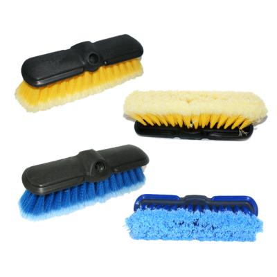 China Eco - Friendly Soft Bristle 10inch Car Wash Brush Head With Protective Bumper for sale