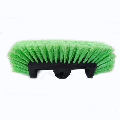 China PVC Stiffens Green 5 Side Head Brush With Quick Connector Factory Direct for sale