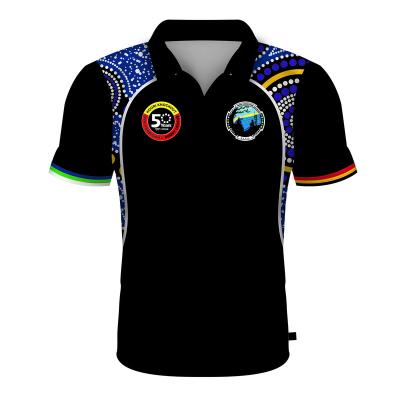 China Wholesale High Quality Anti-wrinkle Sports Wear Custom Logo Men Breathable Polo Shirts Golf Shirt Polyester Sublimation Shirts for sale