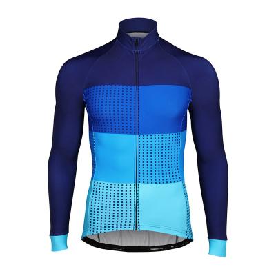 China 100 Polyester Mesh Breathable Cyclist Clothing Men Long Sleeve Sublimation Bike Team Jersey Cheap Racing Cycling Shirts for sale