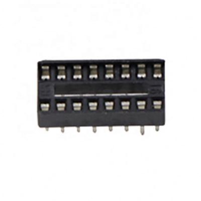 China Microcomputer Chip Integrated Circuit DIP Single Socket Flat Base MUC IC Socket IC Socket for sale