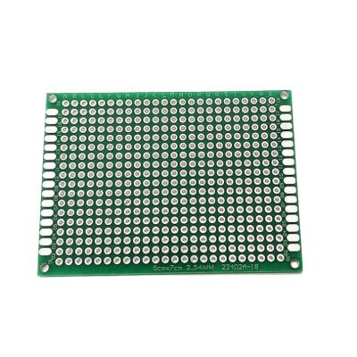 China 5cmx7cm double sided PCB Board Solderable prototype breadboard protoboard 5cmx7cm PCB board for sale