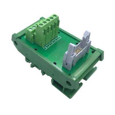 China IDC10 10 Core Terminal Block Horn Adapter Panel PLC Relay Terminal Block IDC10 Relay Terminal Block for sale