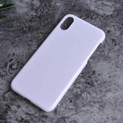 China For iphone X case; Plastic Clear White Hard PC White Accessories Phone Case Hardcover Hardcover Phone Case Phone Cover For iPhone X Case for sale