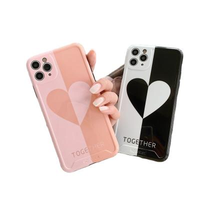 China Cell Phone Casing With Combo Colors Heart Design IMD Phone Case High Quality Custom Made Cell Phone Casing With Combo Colors Heart Design IMD Custom For iphone Case for sale