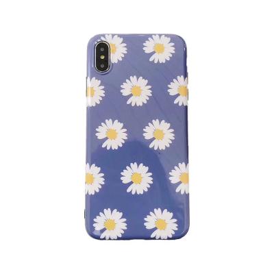 China Wave Dot Half Flower Pattern Half Flower Pattern Wave Dot IMD Cover Phone Case IMD Cover Phone Casing Soft Case tpu imd Cell Phone Accessory For the Iphone for sale