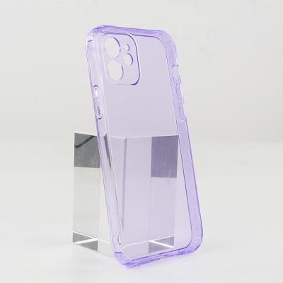 China Shatter-resistant 2.0mm thickness transparent with transparent color cover shatter-resistant 2.0mm thickness with color cover phone case for iphone 12 bulk smart case for custom for sale