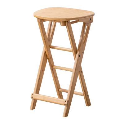 China Portable and Space Saving Contemporary Easy Wooden Foldable Bar Stool Counter Height for sale