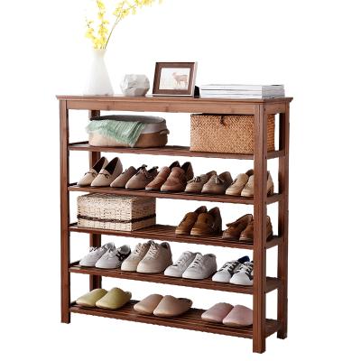 China 6 Tier Eco-Friendly Easy To Collect Bamboo Wooden Shoe Rack Organizer For Indoor And Outdoor Home Office for sale