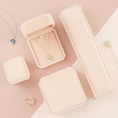 China Hot Small Business Friendly Material Wholesale Velvet Jewelry Storage Packaging Box For Necklace Bracelet Ring Display for sale