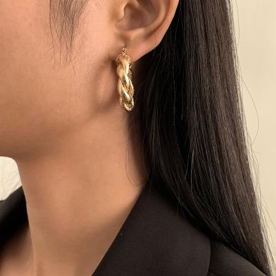 China New Friendly Material Hot Sale Party Jewelry Gifts Round Stud Earrings 18k Gold Plated Women's Earrings for sale