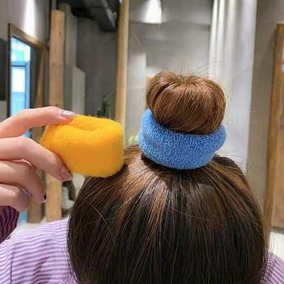 China Girls Environmentally Friendly Korean Candy Colors Cute Head Rope High Elasticity Hair Tie Ponytail Hair Rope Soft Hair Band for sale