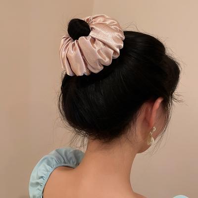 China Korean Fashion Summer Candy Hair Accessories Gauze Ponytail Elastic Hair Band Acrylic For Women for sale