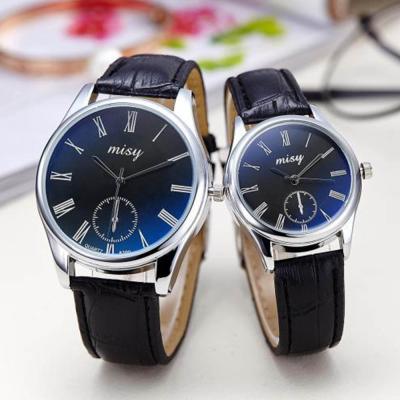 China Lover's Lovers Watch Fashion Design Couples Dress Casual Leather Wristwatch Watches for sale