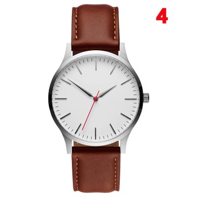 China Simple Watch Men's Casual Watches Metal Hour Reloj Quartz Watch Leather Trim Mens Watches In Wristwatches for sale