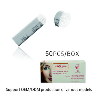 China New Arrival 0.16mm Permanent Needle /50pcs/box Microbaldes Microblading For Permanent Eyebrow Makeup Microblading Supplies for sale