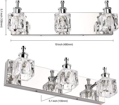 China Easy Assembly Crystal Vanity Light for sale