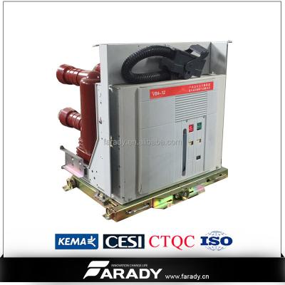 China 12/24kv-1250A-31.5ka Indoor drawable vacuum circuit breaker VB4 for sale