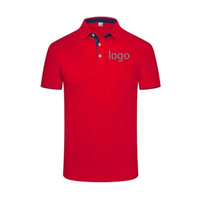 China Anti-wrinkle OEM Turn Down Neck 100% Cotton Customizaed Logo Polo Shirt In Men's T-Shirt for sale