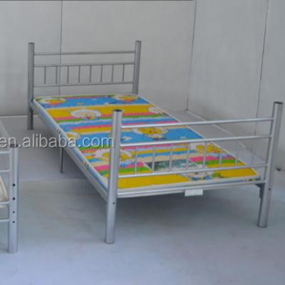 China Traditional Pink Colorful Kids Metal Children Double Bunk Bed Girl Wrought Iron Platform Bed for sale