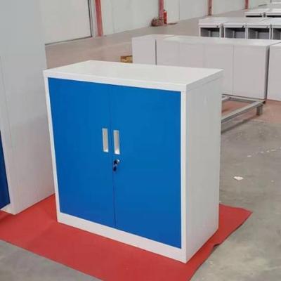 China Folding Collapsible Folding Wardrobe 2 Doors Swing Doors Folding Folding Steel Folded Filing Cabinet for sale