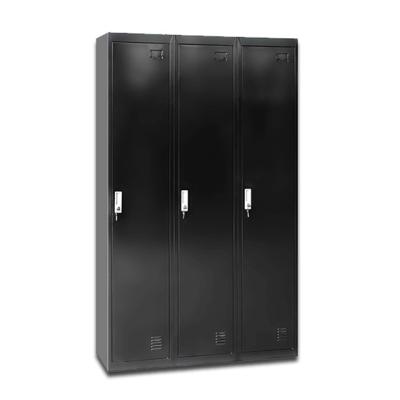 China (Size) Hot Selling Adjustable Locker Cabinet Made From Popular Locker Metal Steel Iron 3 Doors Compartments Steel Locker for sale