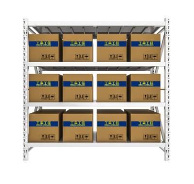 China Medium Duty Customize Selective Medium Duty Multilevel Racking Longspan Shelving for sale