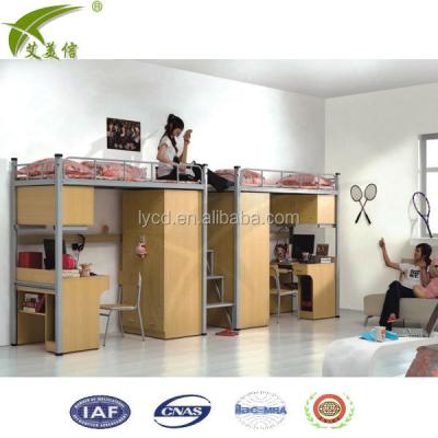 China High Quality Dorm Bed Student Dorm Bunk Bed With Desk Bunk Bed Frame for sale