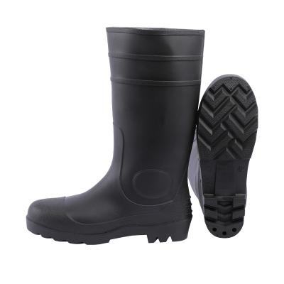 China Steel Toe PVC Safety Rain Boots Waterproof Boot Boots To Prevent Puncture for sale