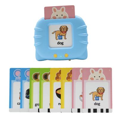 China Kids Language Knowledge Cognitive Audible Flash Cards English Talking Learning Machine Flashcard Reader for Boys and Girls for sale