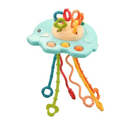 China 18m+ Montessori Popular Finger Pulling Montessori Early Education Baby Early Education Motor Skillstactile Stimulation String Training Sensory Toys for sale