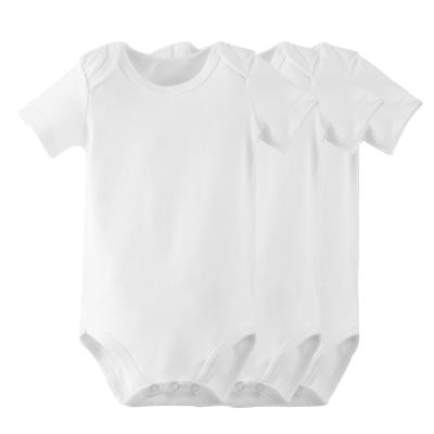 China Unisex-Baby Onesies Anti-wrinkle Cotton Bodysuits Baby Romper Short Overalls Comfortable 100% Cotton Baby Clothes for sale