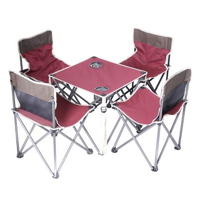 China Garden Collapsible Folding Fishing Outdoor Travel Chair Beach Festival Camping Picnic Table Chair Set for sale