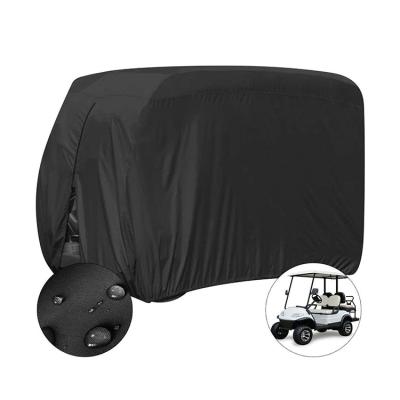 China 2021 UV Resistant and Waterproof 4 Seater Outdoor 600D Tear-Resistant with PVC Coating Oxford Golf Cart Cover UV Resistant Waterproof Golf Cart Cover for sale